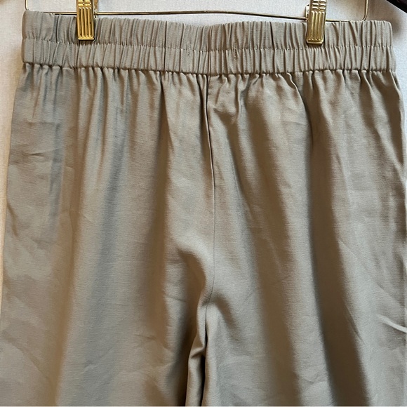 Oak + Fort Straight Leg Casual Tan Pull on Trouser Pants Sz M - Picture 2 of 11
